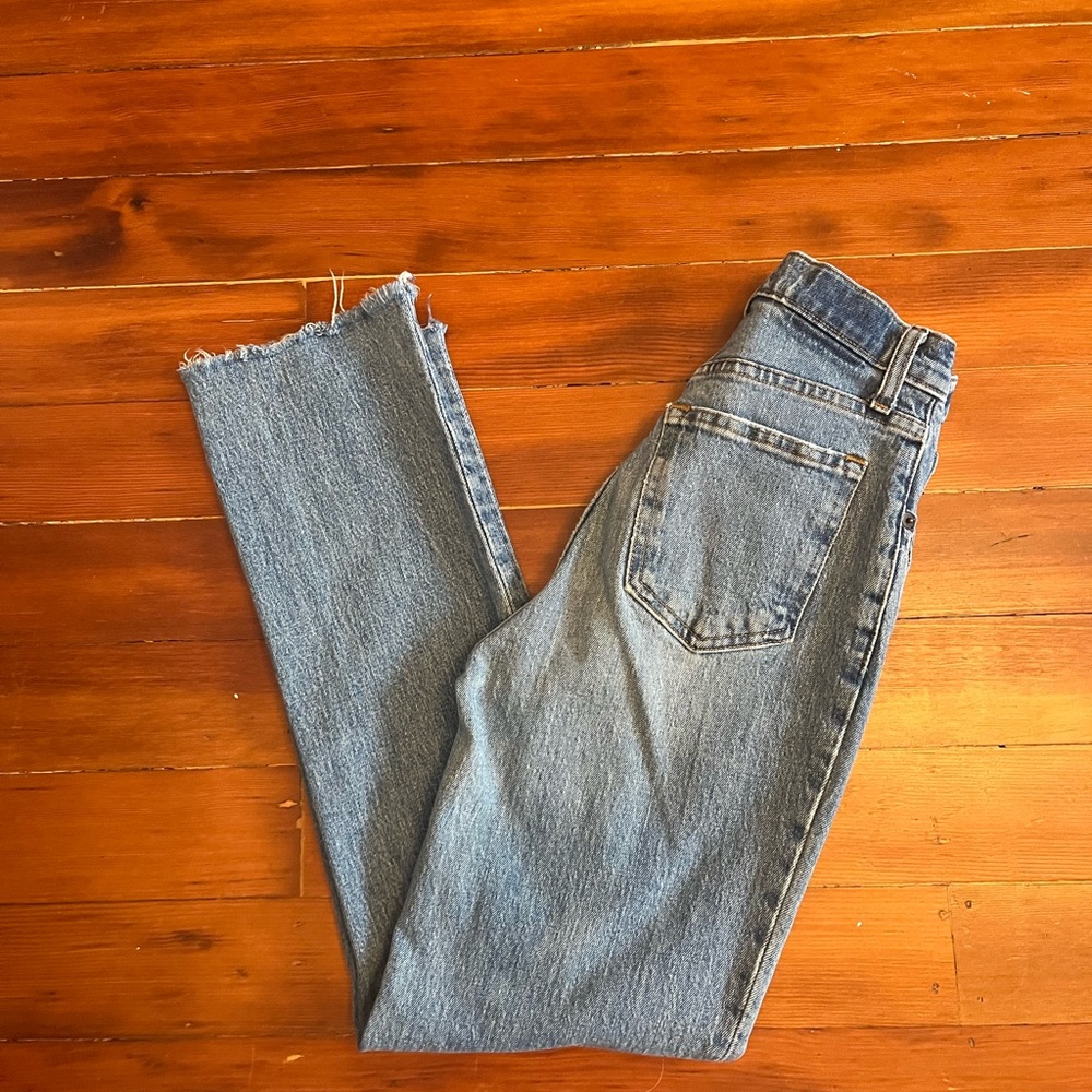 Abercrombie & Fitch Straight Leg Light Blue Jeans